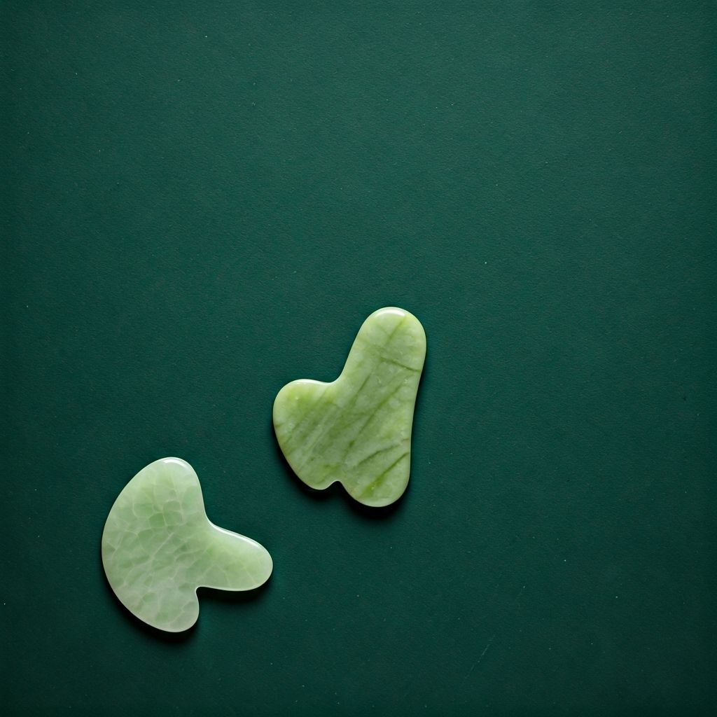 Jade Facial Roller & Gua Sha Set